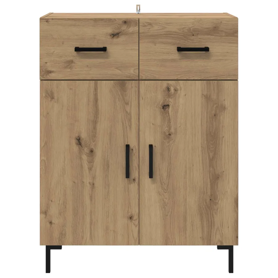 Buffet Chêne artisanal 69,5 x 34 x 90 cm Bois d'ingénierie - 6