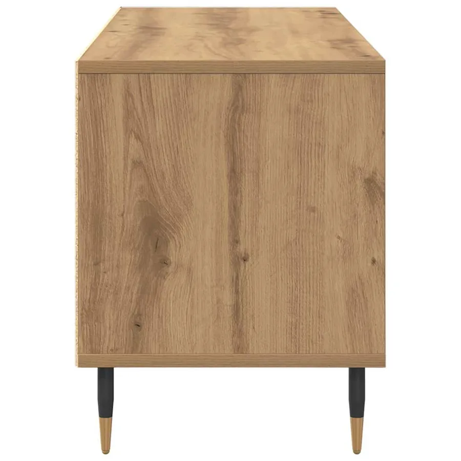 Meuble TV 100 x 34,5 x 44,5 cm Chêne artisanal - 7