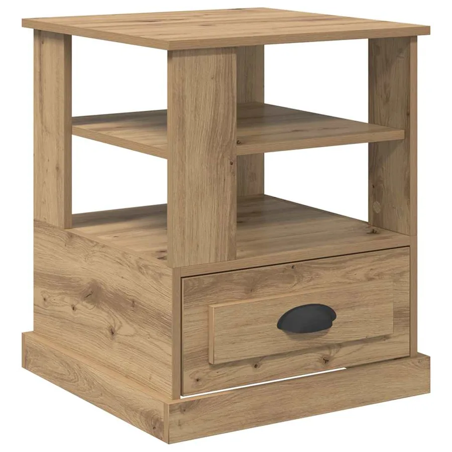 Cabinet de chevet Chêne artisanal 50 x 50 x 60 cm - 2
