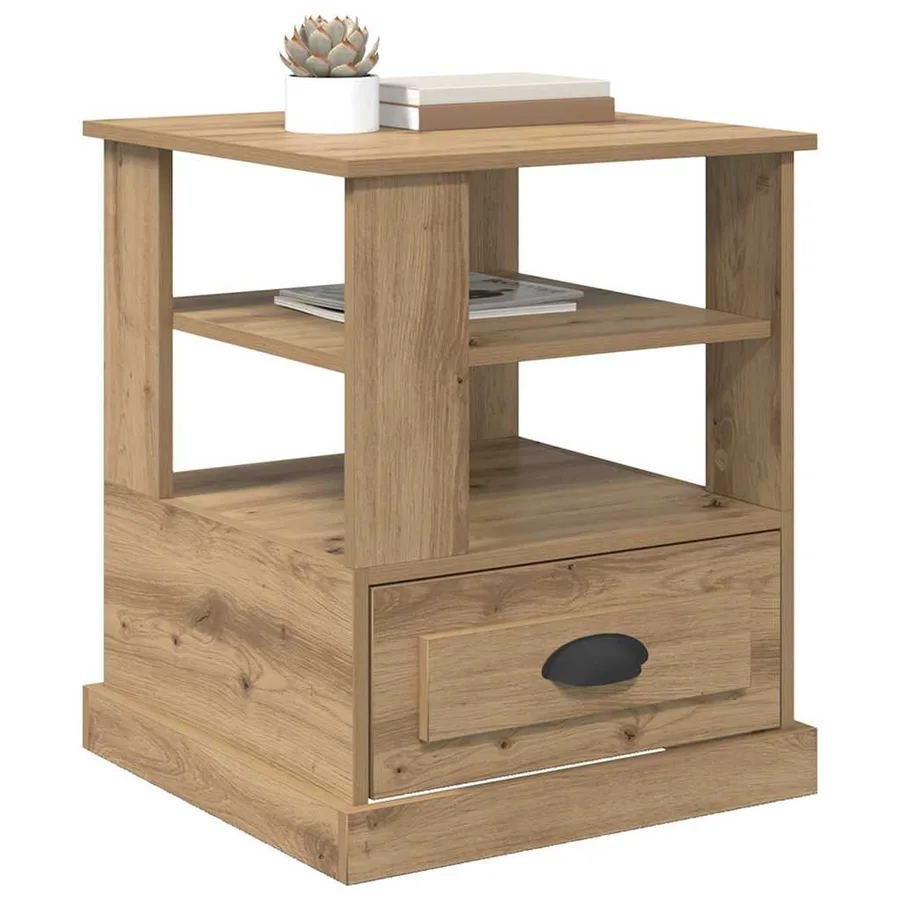 Cabinet de chevet Chêne artisanal 50 x 50 x 60 cm - 3