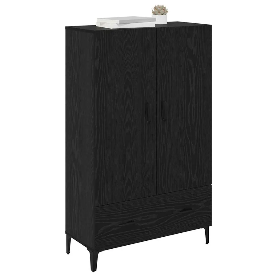 Haut Armoire avec tiroir Chêne noir 70 x 31 x 115 cm - 3