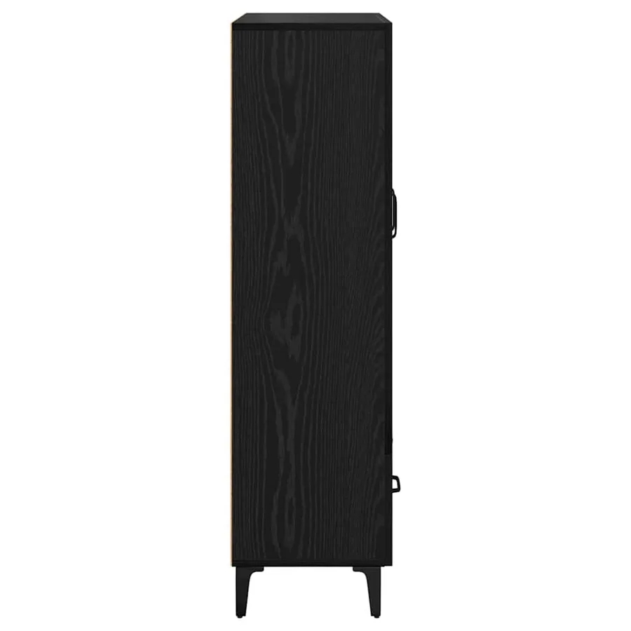 Haut Armoire avec tiroir Chêne noir 70 x 31 x 115 cm - 7