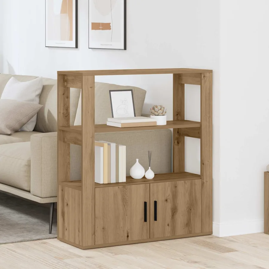 Buffet chêne artisanal 30 x 80 x 90 cm Bois d'ingénierie