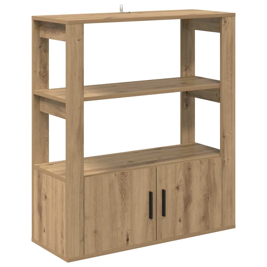 Buffet chêne artisanal 30 x 80 x 90 cm Bois d'ingénierie - 2