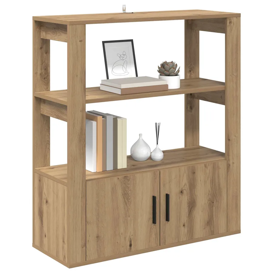 Buffet chêne artisanal 30 x 80 x 90 cm Bois d'ingénierie - 3