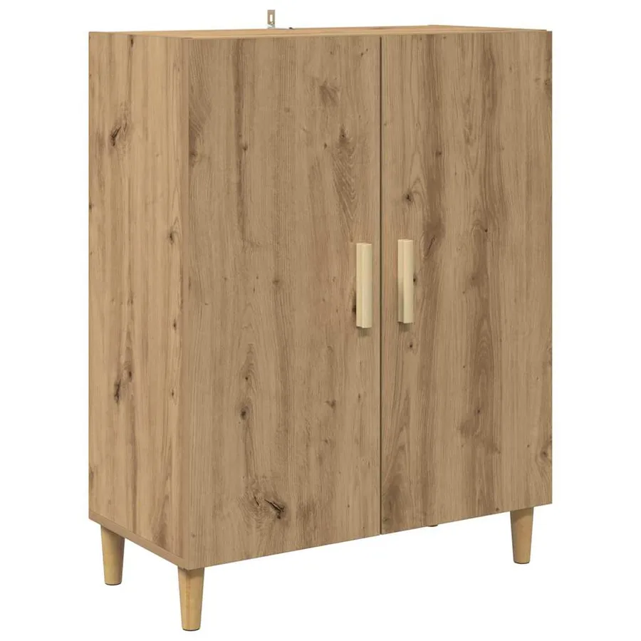 Buffet Chêne artisanal 70 x 34 x 90 cm Bois d'ingénierie - 2