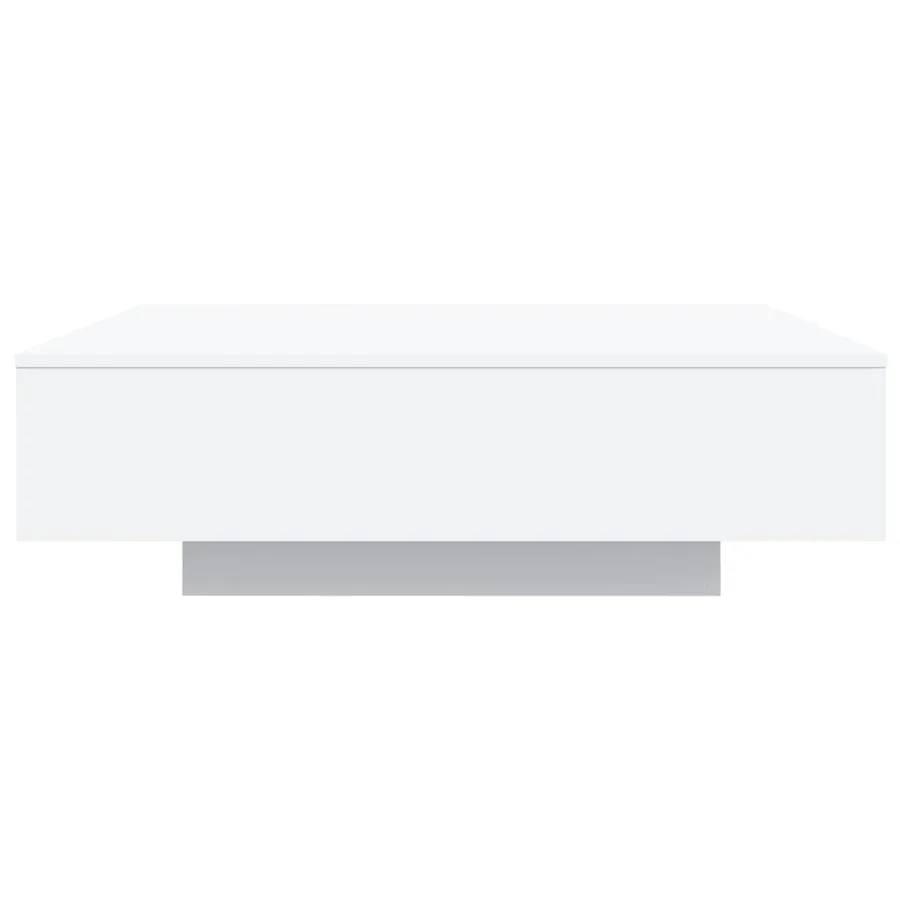 Table basse avec lumières LED blanc 100x100x31 cm - 6