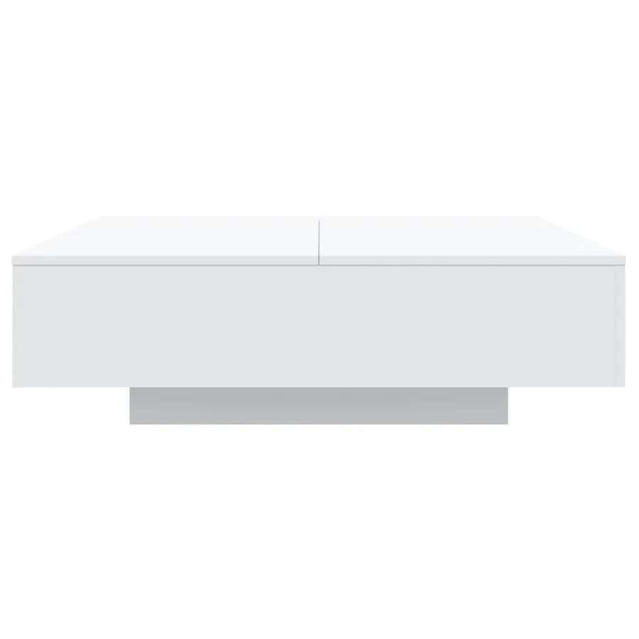 Table basse avec lumières LED blanc 100x100x31 cm - 7