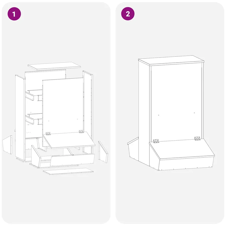 Distributeur de porcs Argent 82 x 51 x 91,5 cm Acier galvanisé - 12