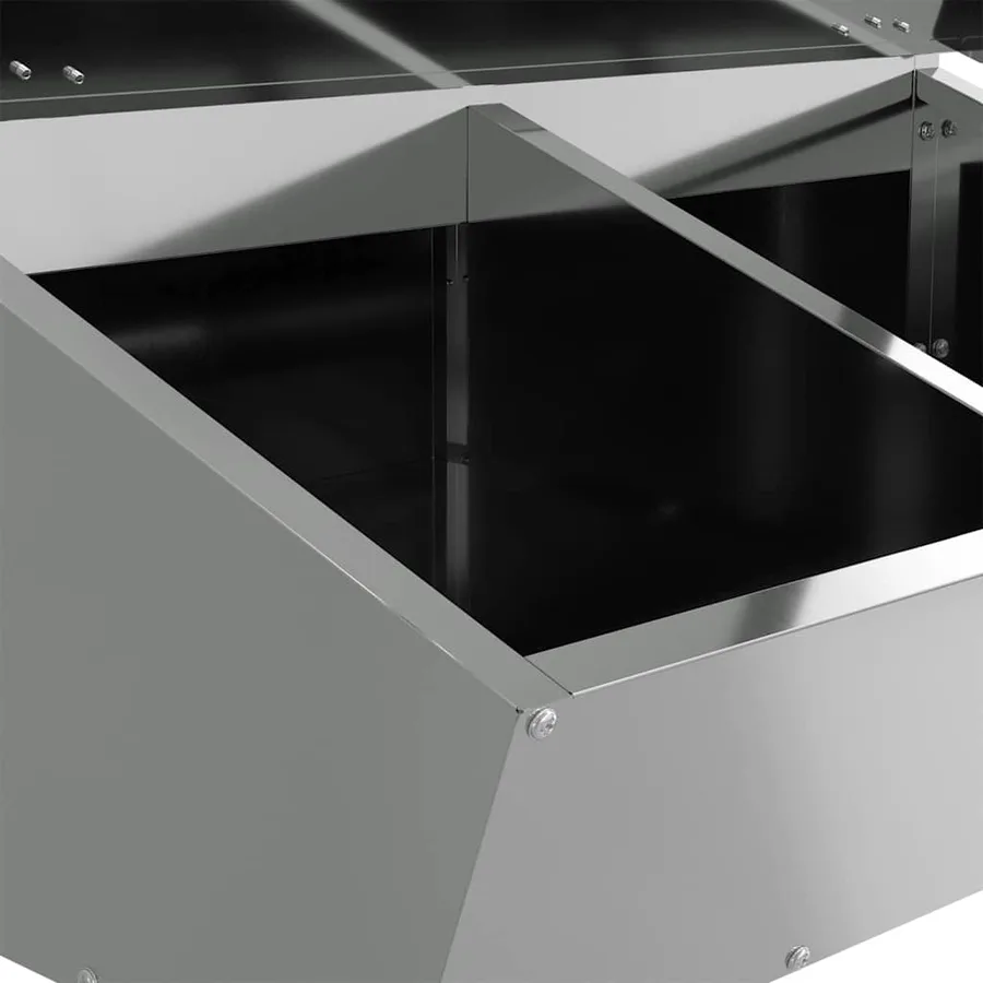 Distributeur de porcs Argent 82 x 51 x 91,5 cm Acier galvanisé - 7