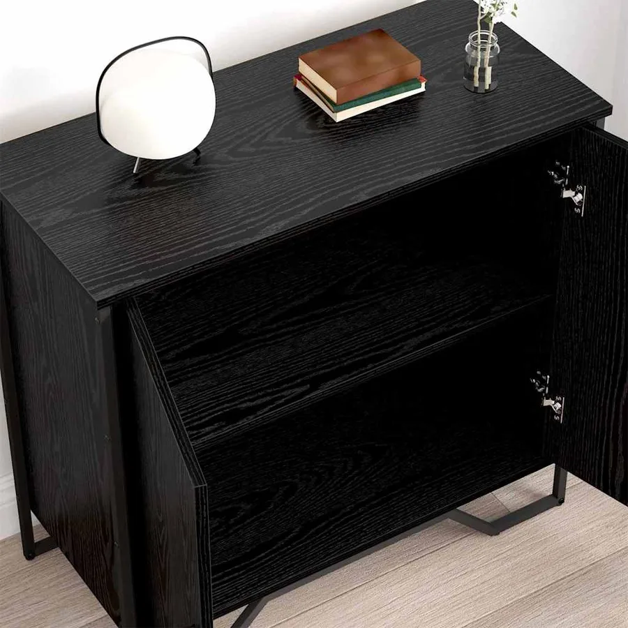 Buffet Chêne noir 78 x 35 x 74,5 cm - 4