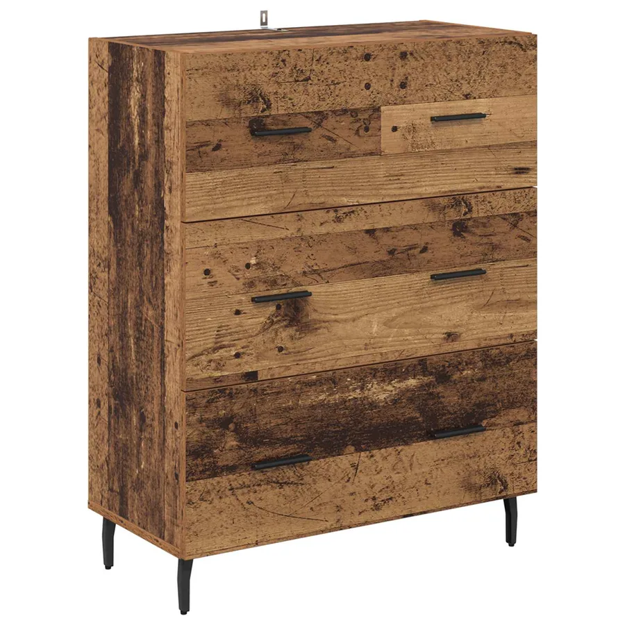Buffet Bois Ancien 69,5 x 34 x 90 cm Bois d'ingénierie et fer - 2