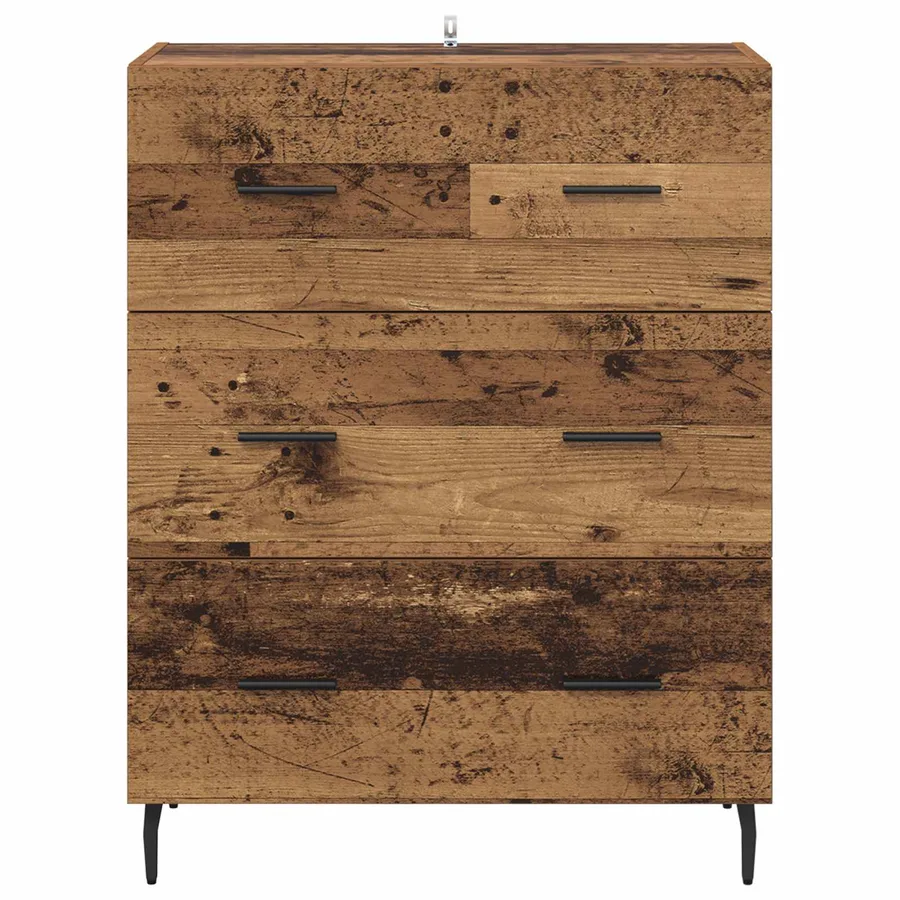 Buffet Bois Ancien 69,5 x 34 x 90 cm Bois d'ingénierie et fer - 6