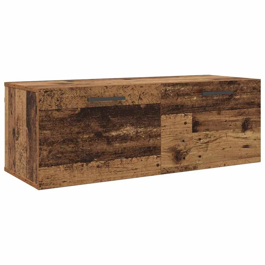Meuble mural Bois ancien 100 x 36.5 x 35 cm Bois d'ingénierie - 2
