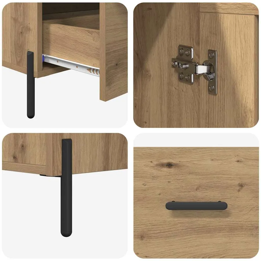 Haut Armoire CORONA Chêne artisanal 69,5 x 31 x 115 cm - 9
