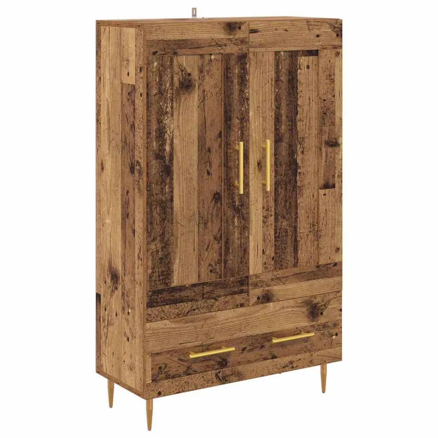 Haut Armoire Bois Ancien 69,5 x 31 x 115 cm Bois d'ingénierie - 2