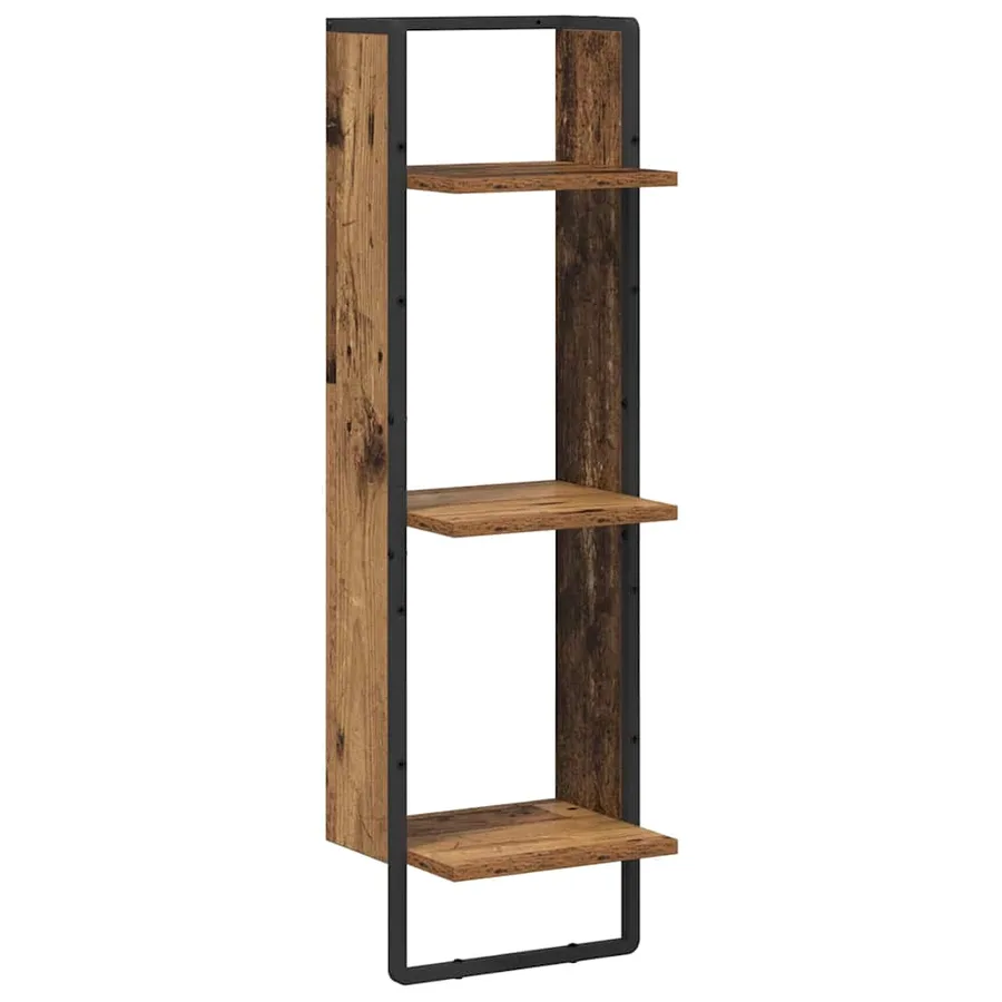 Étagère Murale Bois Ancien 30 x 25 x 100 cm Bois d'ingénierie - 2