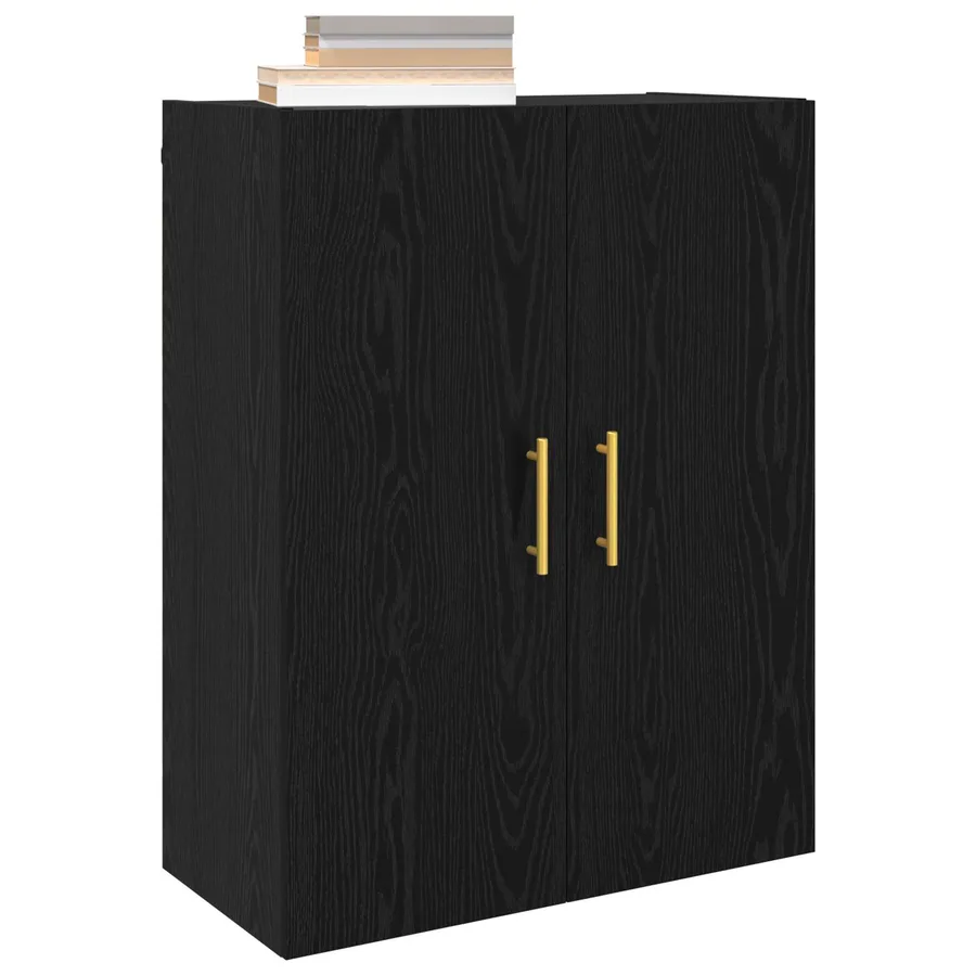 Armoire Murale Montage mural 2 pcs Chêne noir 69,5 x 34 x 90 cm - 3