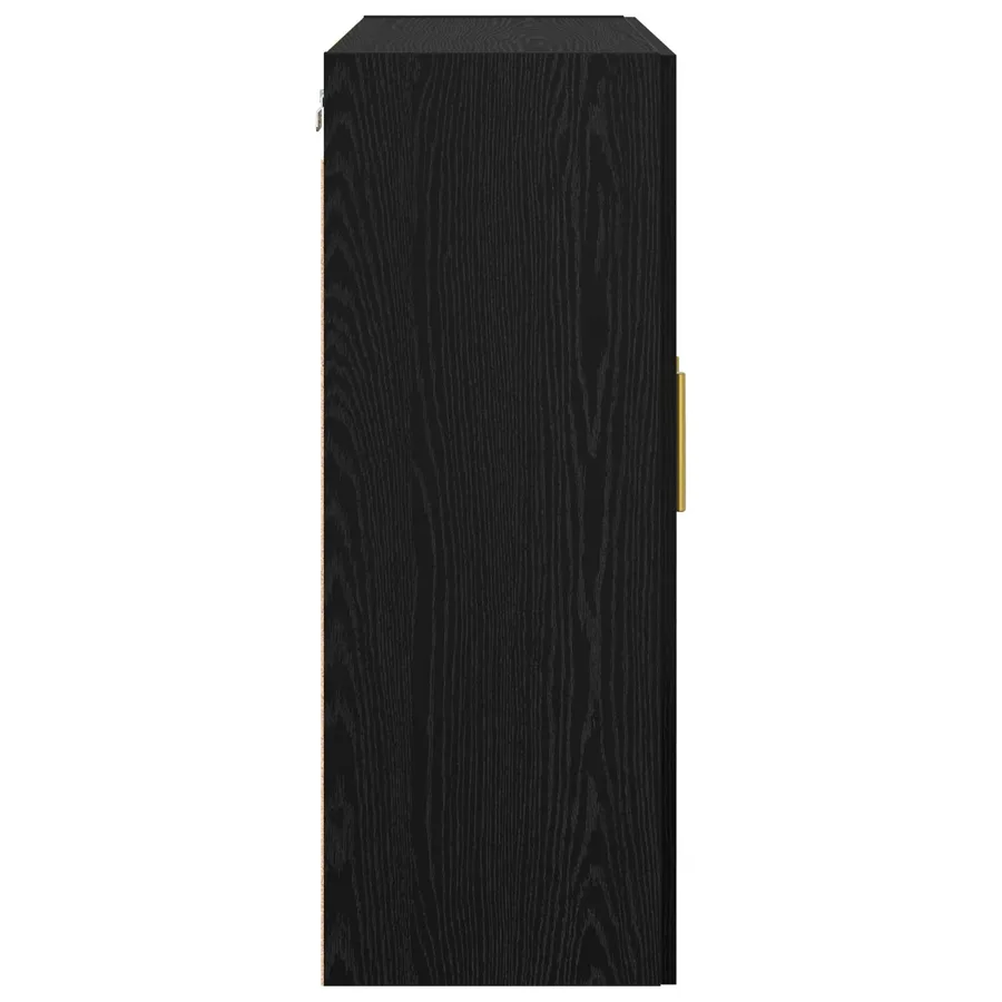 Armoire Murale Montage mural 2 pcs Chêne noir 69,5 x 34 x 90 cm - 9