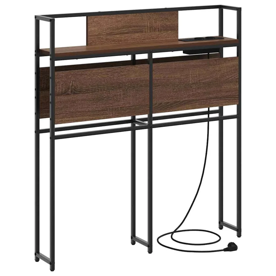 Tête de lit de rangement Chêne marron Bois d'ingénierie - 2
