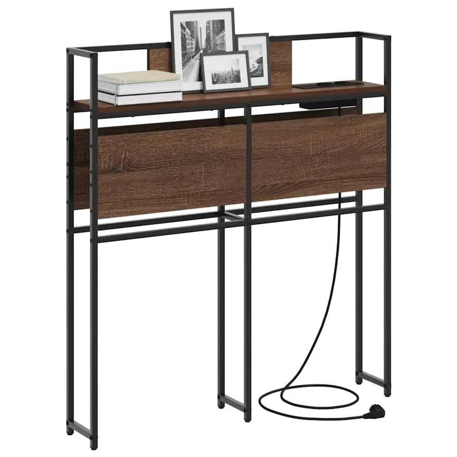 Tête de lit de rangement Chêne marron Bois d'ingénierie - 3
