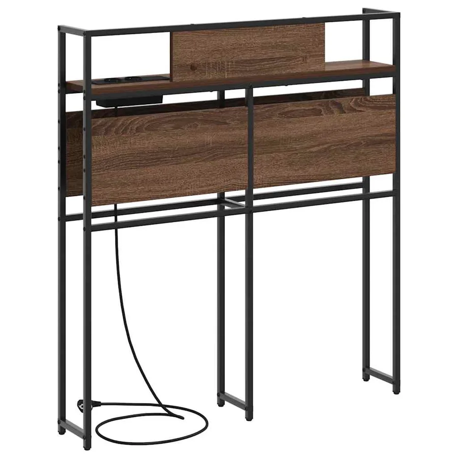 Tête de lit de rangement Chêne marron Bois d'ingénierie - 7