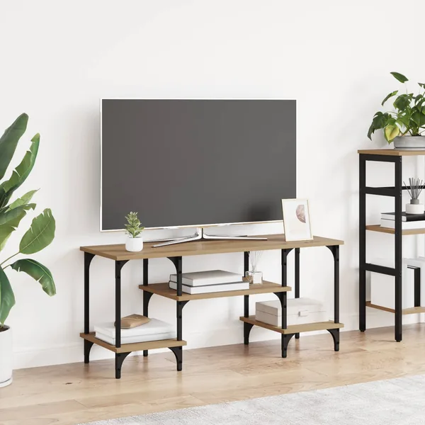 Meuble TV 102 x 35 x 45,5 cm Chêne artisanal