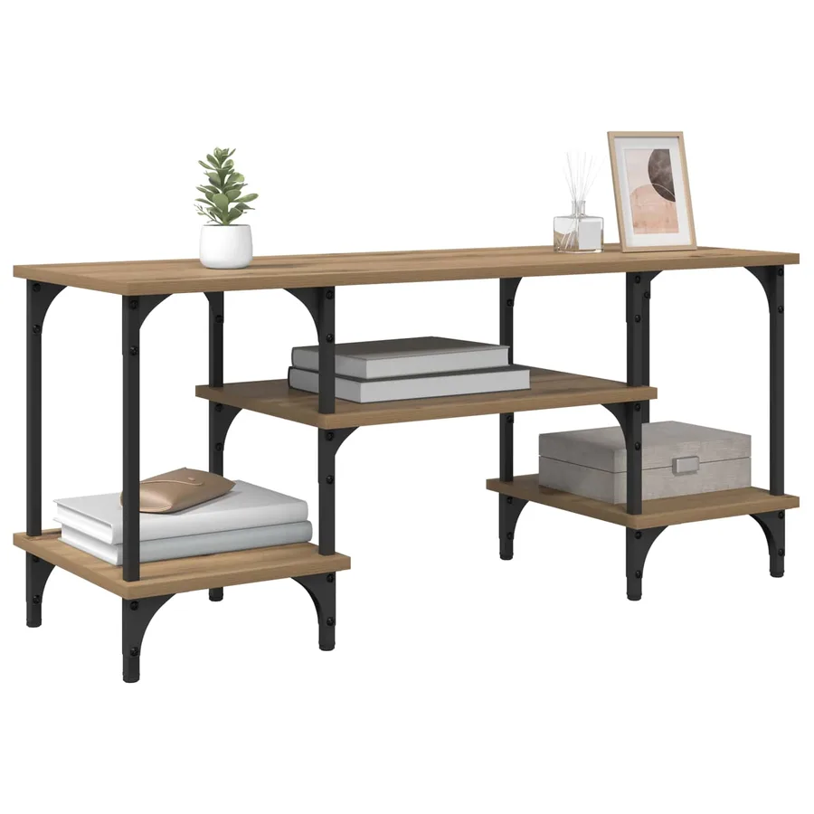 Meuble TV 102 x 35 x 45,5 cm Chêne artisanal - 3