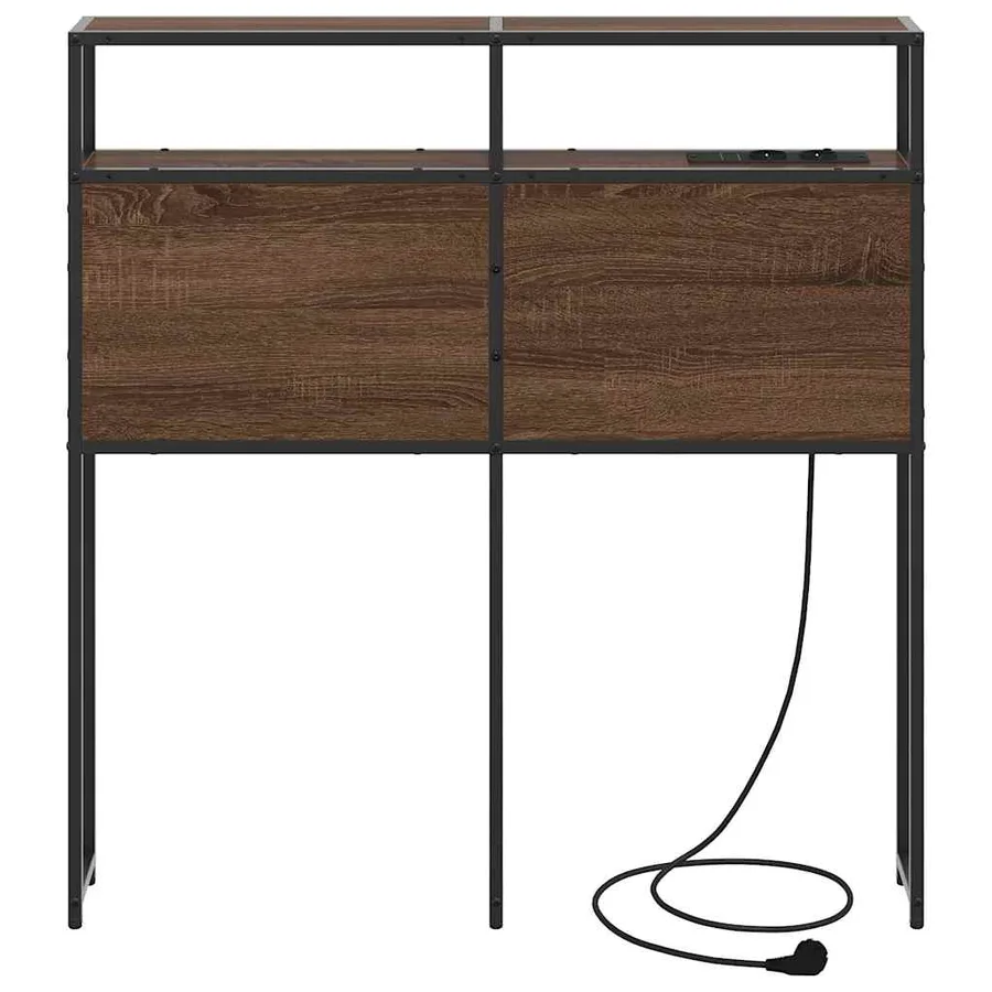 Tête de lit de rangement Chêne marron Bois d'ingénierie - 5