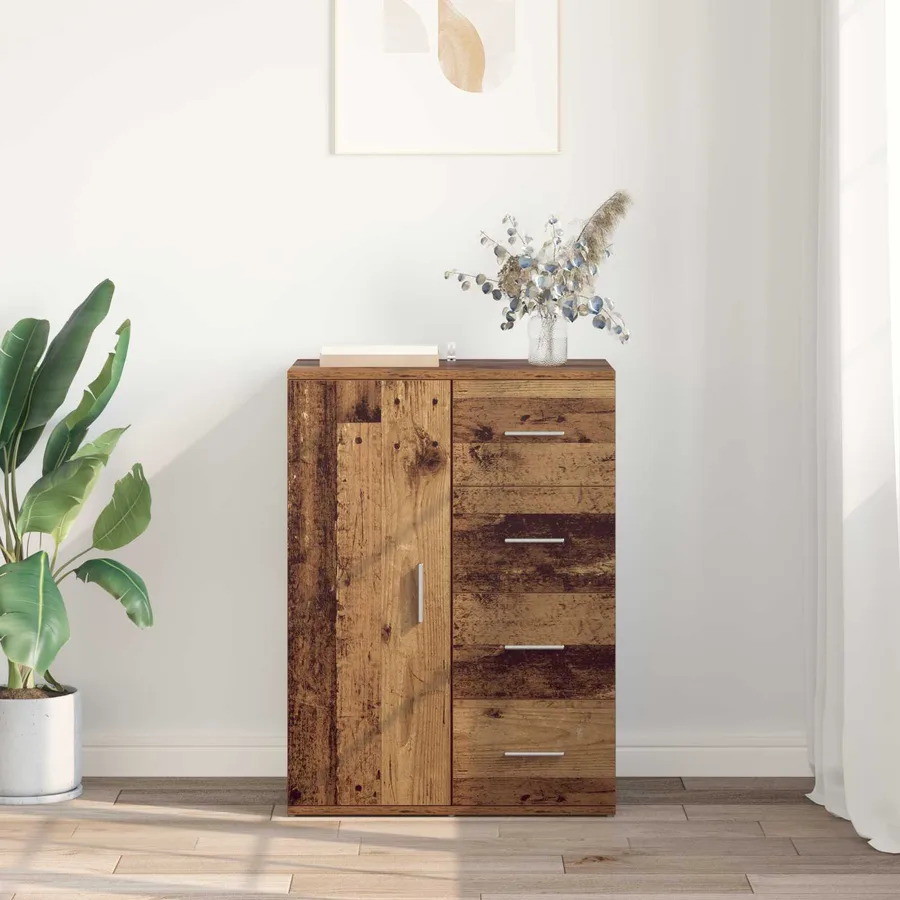 Buffet Bois Ancien 59 x 39 x 80 cm Bois d'ingénierie - 4