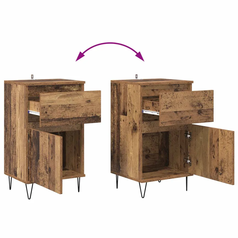 Buffet Bois ancien 35 x 40 x 70 cm Bois d'ingénierie - 12