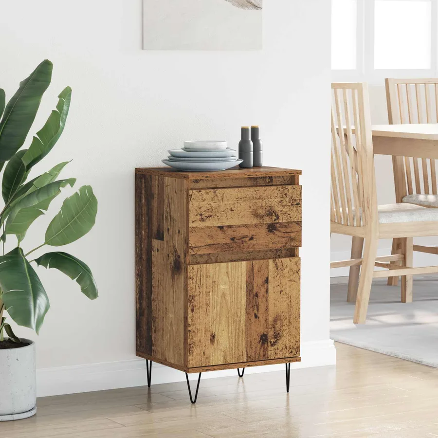Buffet Bois ancien 35 x 40 x 70 cm Bois d'ingénierie - 4