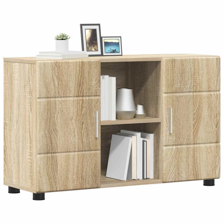 Buffet avec étagère FLORIN Chêne Sonoma 88,5 x 30,5 x 55,5 cm - 3