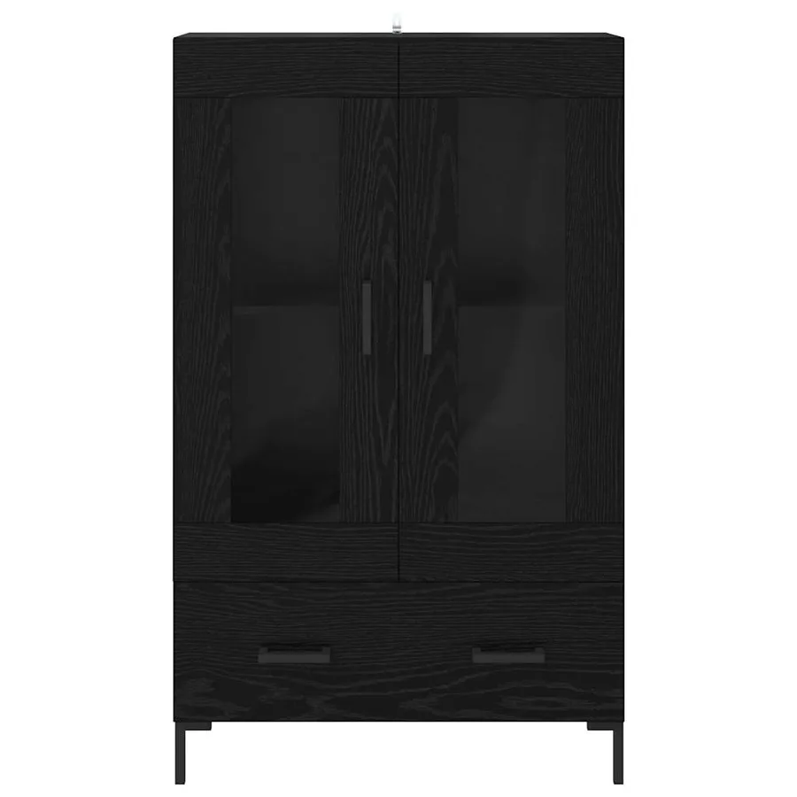 Haut Armoire Chêne noir 69,5 x 31 x 115 cm Bois d'ingénierie - 6