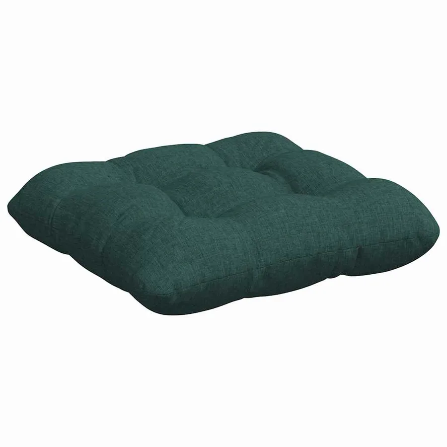 Coussins de siège 4 pcs Vert foncé 40 x 40 x 12 cm tissu - 5
