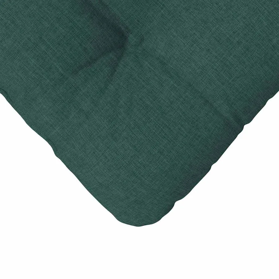 Coussins de siège 4 pcs Vert foncé 40 x 40 x 12 cm tissu - 9