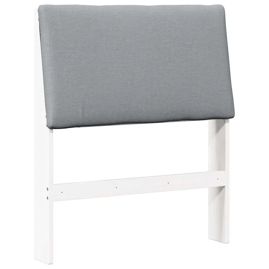 Tête de lit capitonnée Gris clair 75 cm Pin massif - 2
