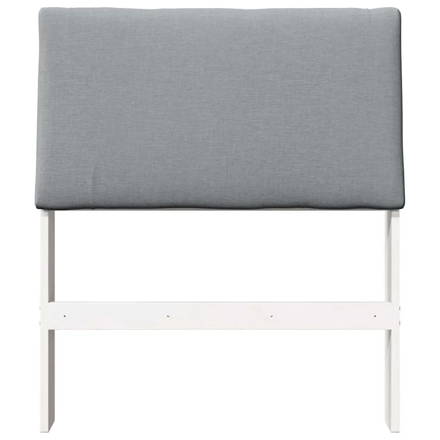 Tête de lit capitonnée Gris clair 75 cm Pin massif - 4