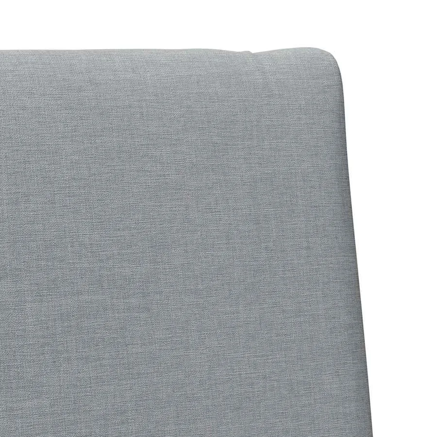 Tête de lit capitonnée Gris clair 75 cm Pin massif - 7