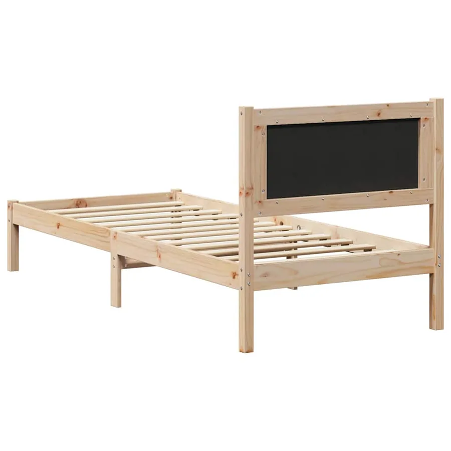 Cadre de lit avec tête de lit Gris clair 80 x 200 cm Pin massif - 7