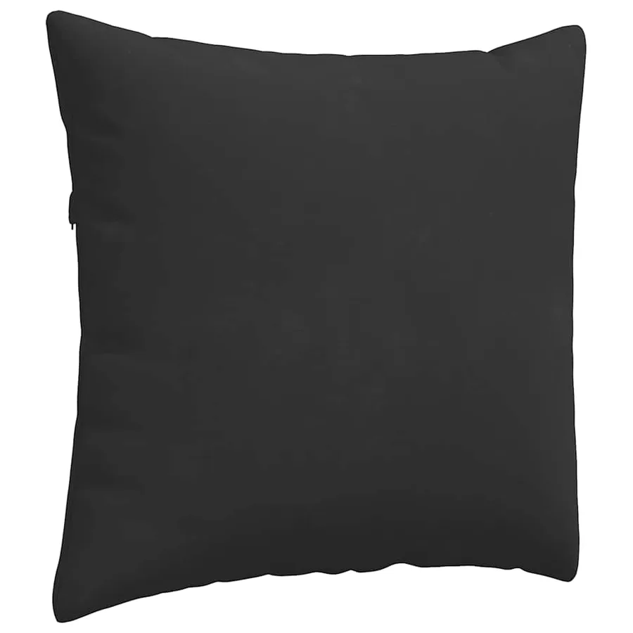 Coussins de canapé 2 pcs Noir 45 x 45 cm tissu - 5