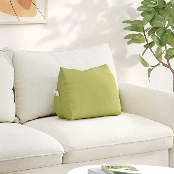 Coussin de Dos Vert clair 45 x 20 x 35 cm tissu