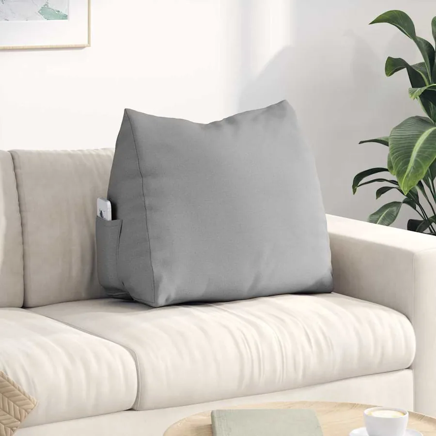 Coussin de Dos Gris nuage 60 x 20 x 50 cm tissu