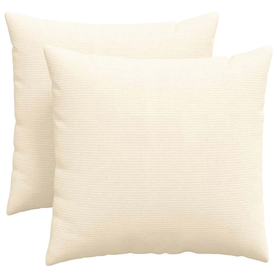 Coussins de canapé 2 pcs Crème 45 x 45 cm - 2