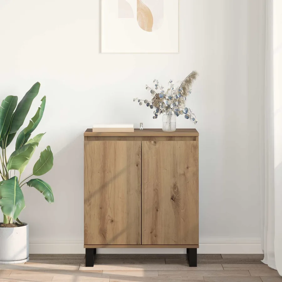 Buffet Chêne artisanal 60 x 35 x 70 cm Bois d'ingénierie - 4