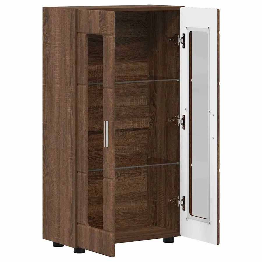 Buffet FLORIN Chêne brun 55,5 x 29 x 100 cm Bois d'ingénierie - 5