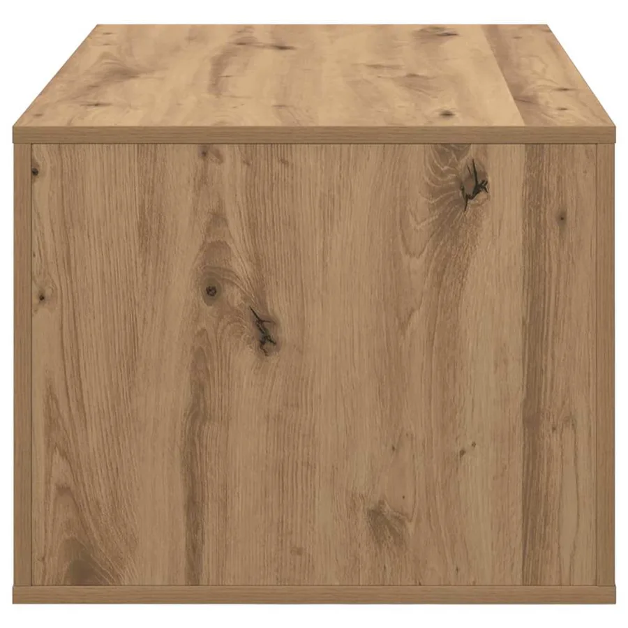 Table basse Chêne artisanal 80 x 50 x 40 cm Bois d'ingénierie - 7