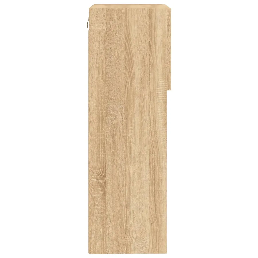 Meuble TV avec lumières LED chêne sonoma 40,5x30x90 cm - 10