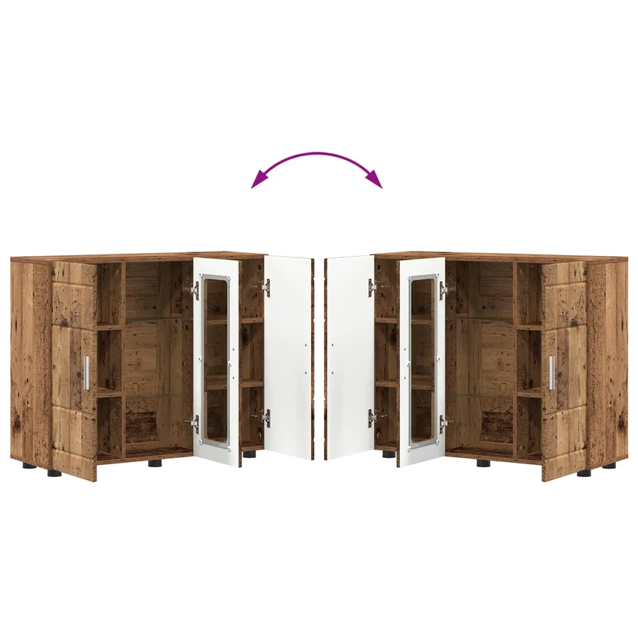 Cabinet en Bois avec stockage Bois ancien 88,5 x 30,5 x 73 cm - 11