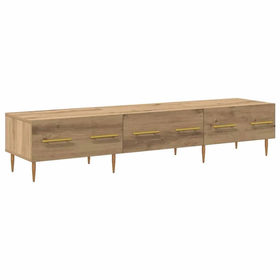 Meuble TV 150 x 36 x 30 cm Chêne artisanal Bois d'ingénierie - 2